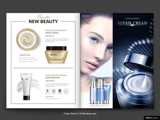 精致护肤画册 美女模特演绎护肤品艺术之美